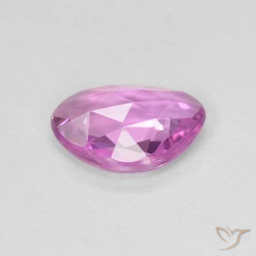 Saphir Pourpre rose vif naturelle Fantaisie, 0.60 ct, VVS