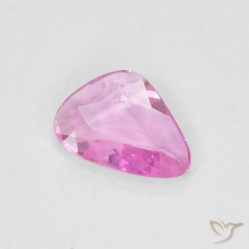 Saphir Pourpre rose vif naturelle Fantaisie, 0.48 ct, VVS-VS