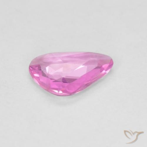 Saphir Pourpre rose vif naturelle Fantaisie, 0.48 ct, VVS-VS