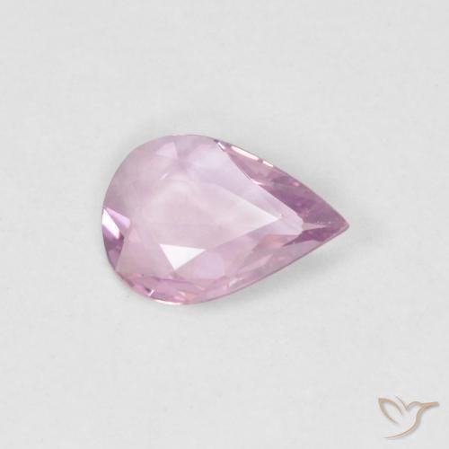 Saphir Violet clair naturelle En forme de poire, 0.36 ct, VVS