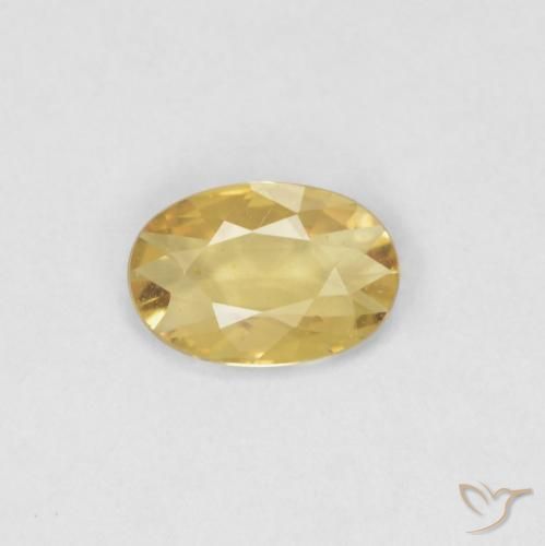 0.36ct Naturel Orange Doré Saphir, ovale, VVS-VS