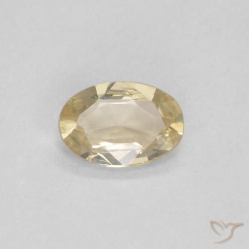 0.40ct Naturel Crème Saphir, ovale, VVS