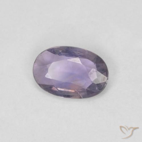 Saphir Violet moyen naturelle ovale, 0.46 ct, VVS