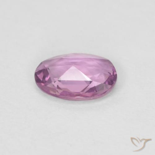 Saphir Rose pourpre royal naturelle ovale, 0.47 ct, VVS-VS