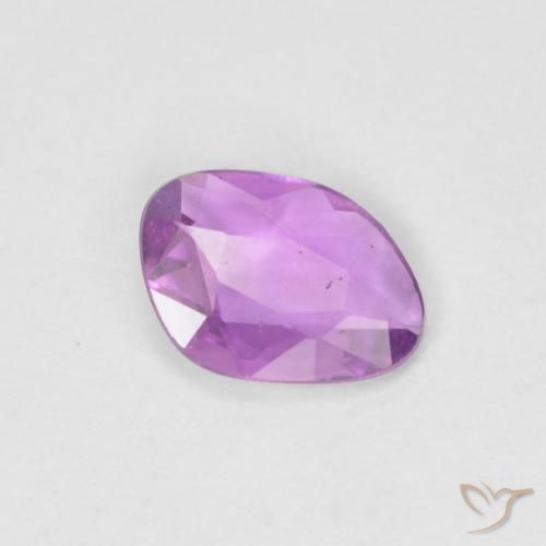Saphir Violet Rosâtre naturelle Fantaisie, 0.41 ct, VVS-VS