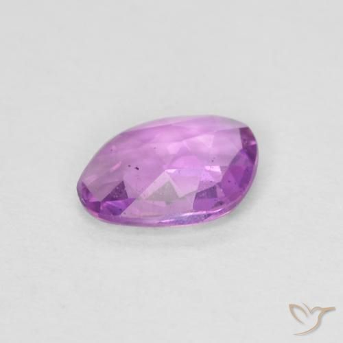 Saphir Violet Rosâtre naturelle Fantaisie, 0.41 ct, VVS-VS