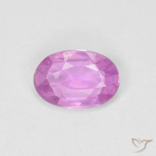 0.47ct Naturel Pourpre rosâtre intense Saphir, ovale, VVS-VS