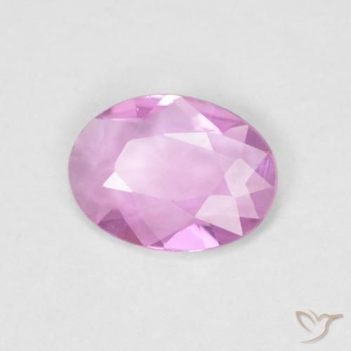 Saphir Pourpre-rose naturelle ovale, 0.46 ct, VVS-VS