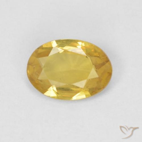 0.61ct Naturel Or moyen Saphir, ovale, VVS-VS