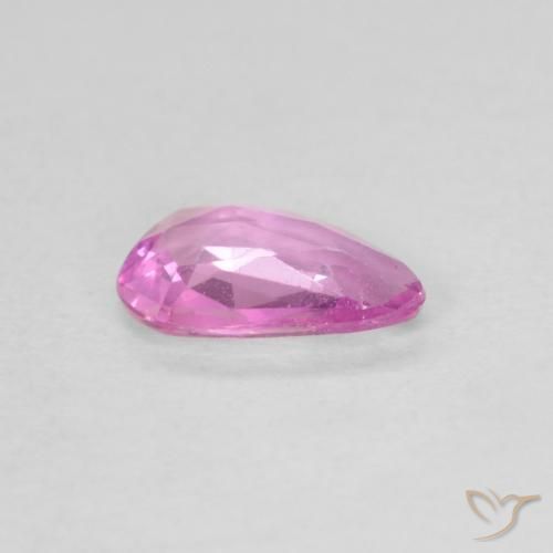 Saphir Rose très clair naturelle En forme de poire, 0.49 ct, VVS-VS