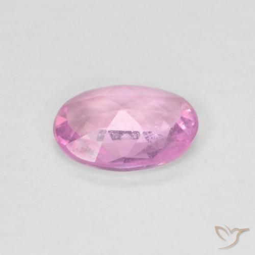 Saphir Rose vif naturelle ovale, 0.70 ct, VS