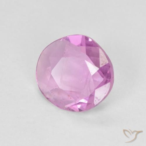 Saphir Rose pourpre royal léger naturelle Fantaisie, 0.80 ct, VVS-VS