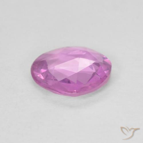 Saphir Rose pourpre royal léger naturelle Fantaisie, 0.80 ct, VVS-VS