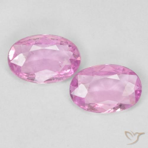 0.64ctw Naturel Rose clair Saphir, ovale, VS