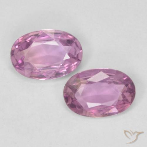 0.78ctw Naturel Rose pourpre royal très clair Saphir, ovale, VVS-VS