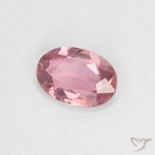 Saphir Rose bubblegum naturelle ovale, 0.43 ct, VVS