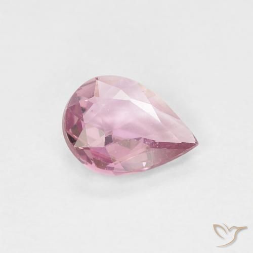 Saphir Rose vif naturelle En forme de poire, 0.45 ct, VVS
