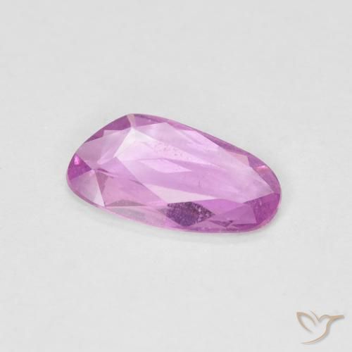 Saphir Pourpre rose vif naturelle Fantaisie, 0.65 ct, VS