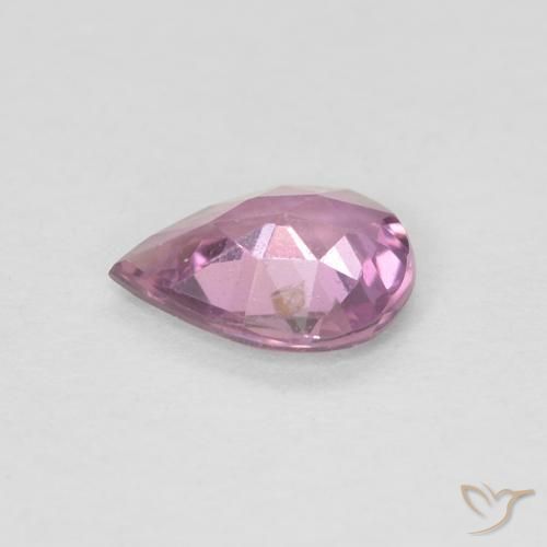 Saphir Violet Rosâtre naturelle En forme de poire, 0.48 ct, VS