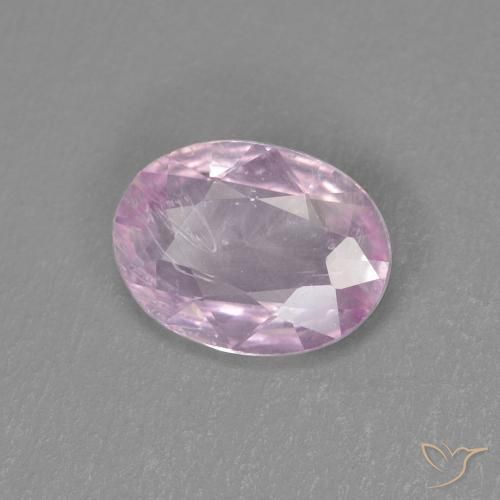 Saphir Rose bubblegum naturelle ovale, 0.68 ct, VS