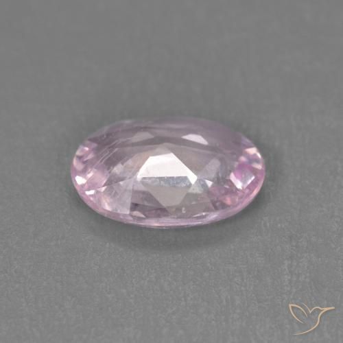 Saphir Rose bubblegum naturelle ovale, 0.68 ct, VS
