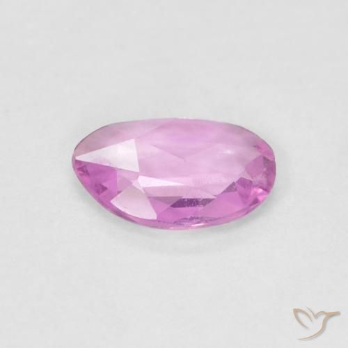 Saphir Rose pourpre royal léger naturelle Fantaisie, 0.40 ct, VS