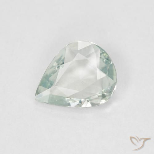 0.47ct Naturel Vert clair Saphir, En forme de poire, VS