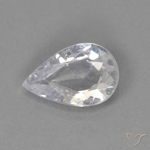 0.35ct Naturel Gris moyen Saphir, En forme de poire, VS