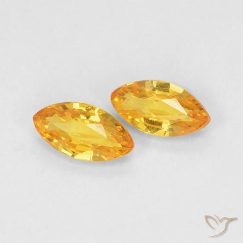 Shop natural 0.39ct Doré moyen Saphir gems, Marquise, from Tanzanie at GemSelect. In stock, global shipping!