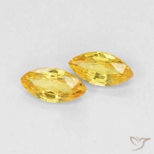 Shop natural 0.36ct Jaune miel Saphir gems, Marquise, from Tanzanie at GemSelect. In stock, global shipping!