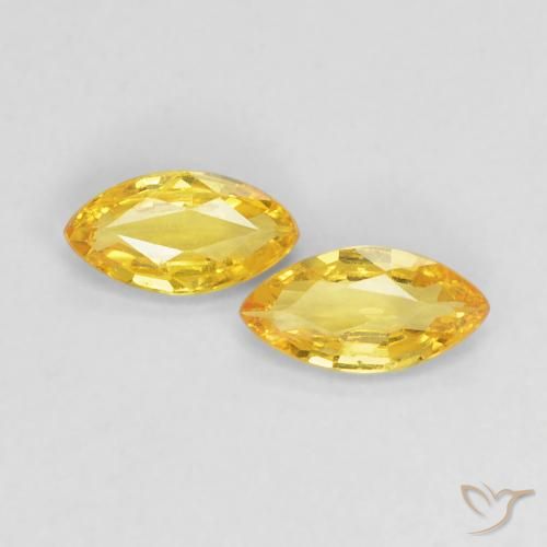Shop natural 0.33ct Jaune moyen Saphir gems, Marquise, from Tanzanie at GemSelect. In stock, global shipping!
