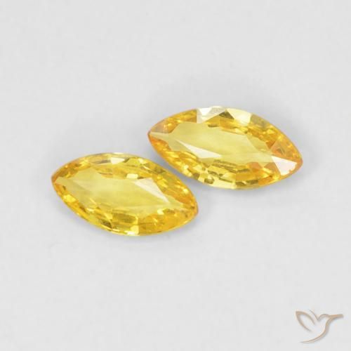 Shop natural 0.33ct Jaune moyen Saphir gems, Marquise, from Tanzanie at GemSelect. In stock, global shipping!
