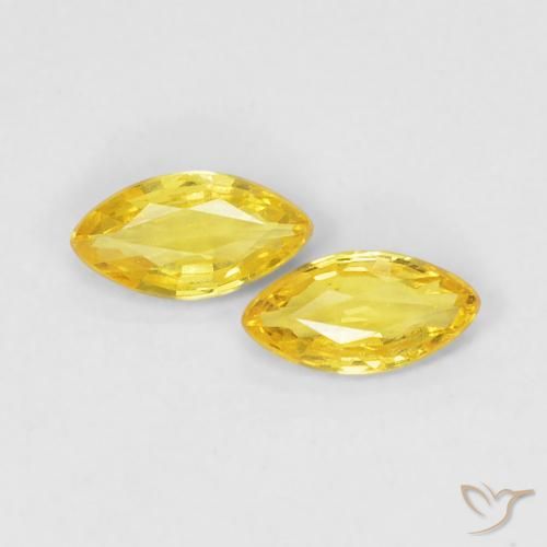 Shop natural 0.33ct Jaune moyen Saphir gems, Marquise, from Tanzanie at GemSelect. In stock, global shipping!