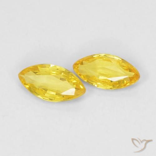 Shop natural 0.33ct Jaune moyen Saphir gems, Marquise, from Tanzanie at GemSelect. In stock, global shipping!