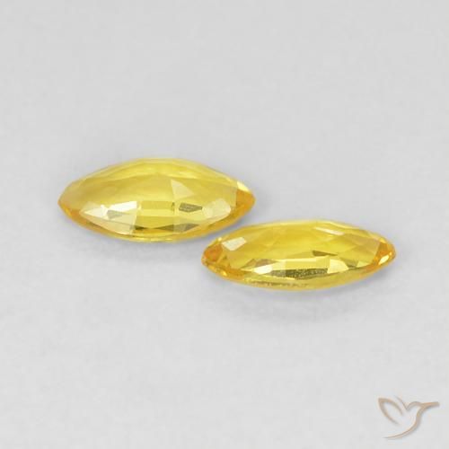 Shop natural 0.33ct Jaune moyen Saphir gems, Marquise, from Tanzanie at GemSelect. In stock, global shipping!