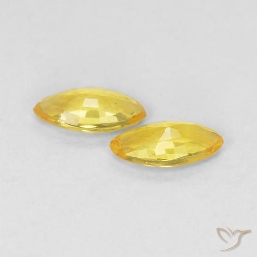 Shop natural 0.35ct Jaune Toscane Saphir gems, Marquise, from Tanzanie at GemSelect. In stock, global shipping!