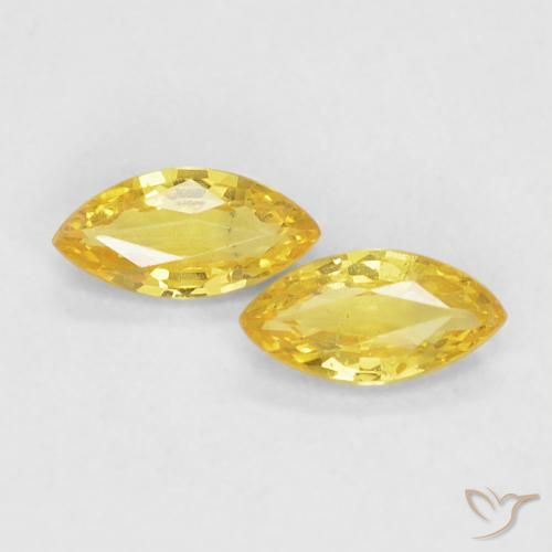 Shop natural 0.33ct Jaune moyen Saphir gems, Marquise, from Tanzanie at GemSelect. In stock, global shipping!