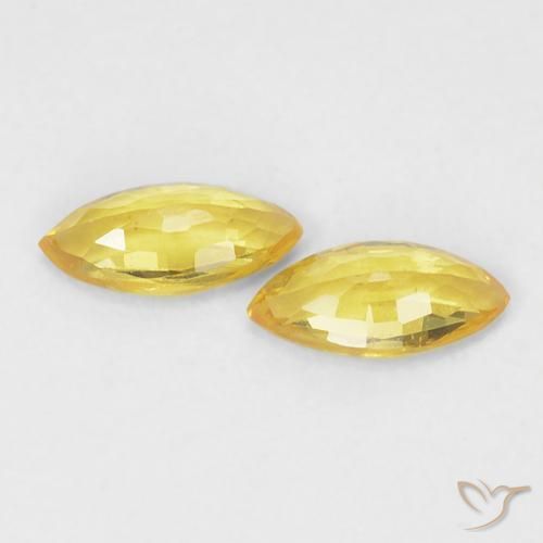 Shop natural 0.33ct Jaune moyen Saphir gems, Marquise, from Tanzanie at GemSelect. In stock, global shipping!