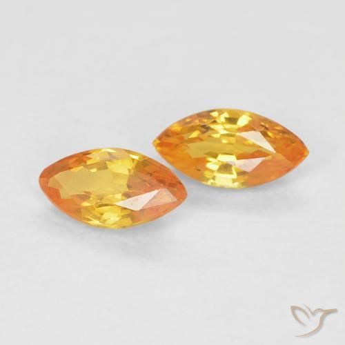 Shop natural 0.39ct Orange-or Saphir gems, Marquise, from Tanzanie at GemSelect. In stock, global shipping!