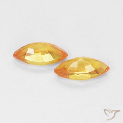 Shop natural 0.39ct Orange-or Saphir gems, Marquise, from Tanzanie at GemSelect. In stock, global shipping!