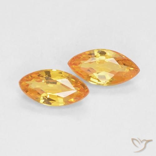 Shop natural 0.37ct Orange-or Saphir gems, Marquise, from Tanzanie at GemSelect. In stock, global shipping!