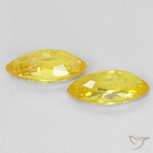 Shop natural 0.42ct Jaune moyen Saphir gems, Marquise, from Tanzanie at GemSelect. In stock, global shipping!