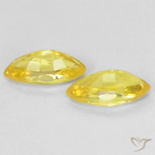 Shop natural 0.44ct Jaune moyen Saphir gems, Marquise, from Tanzanie at GemSelect. In stock, global shipping!