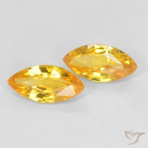 Shop natural 0.33ct Or moyen Saphir gems, Marquise, from Tanzanie at GemSelect. In stock, global shipping!