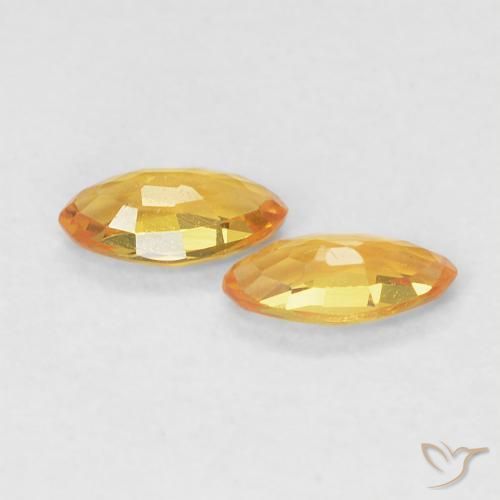 Shop natural 0.34ct Orange moyen Saphir gems, Marquise, from Tanzanie at GemSelect. In stock, global shipping!