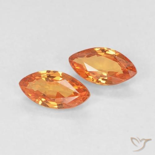 Shop natural 0.36ct Ambre orange Saphir gems, Marquise, from Tanzanie at GemSelect. In stock, global shipping!