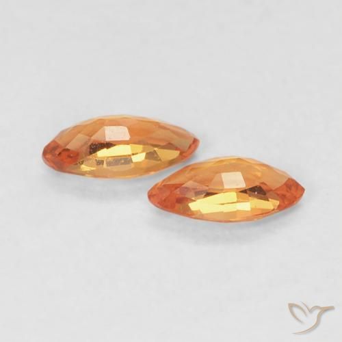 Shop natural 0.36ct Ambre orange Saphir gems, Marquise, from Tanzanie at GemSelect. In stock, global shipping!