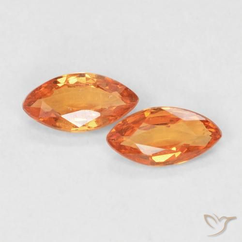 Shop natural 0.35ct Orange rougeâtre Saphir gems, Marquise, from Tanzanie at GemSelect. In stock, global shipping!