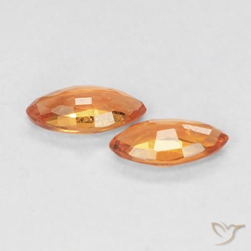 Shop natural 0.35ct Orange rougeâtre Saphir gems, Marquise, from Tanzanie at GemSelect. In stock, global shipping!