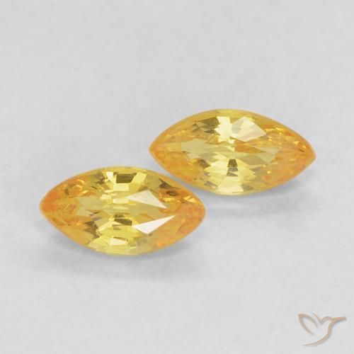 Shop natural 0.40ct Jaune Toscane Saphir gems, Marquise, from Tanzanie at GemSelect. In stock, global shipping!